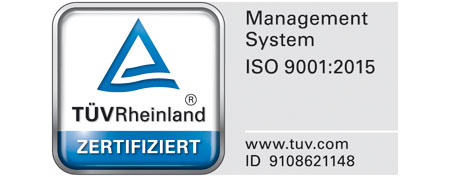 TÜV Rheinland - Zertifiziert